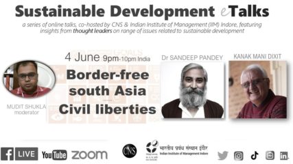 Border-free south Asia | #SDGtalks | Dr Sandeep Pandey & Kanak Mani Dixit