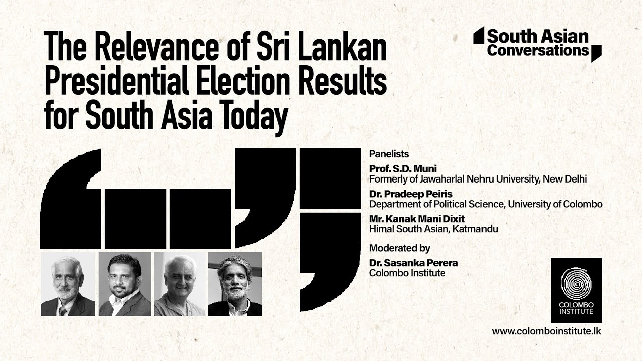 The Relevance of Sri Lankan Presidential Election Results for South Asia